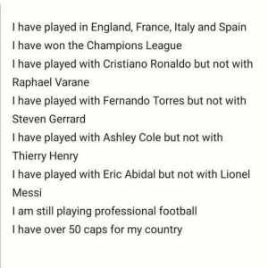 I have played in england france italy and spain riddle