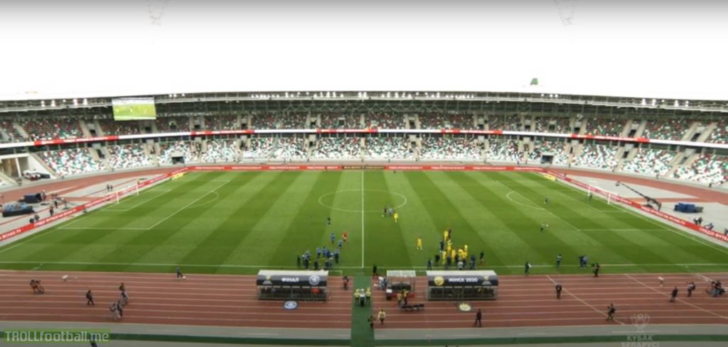 How the Belarusian cup final is looking with fans being allowed in