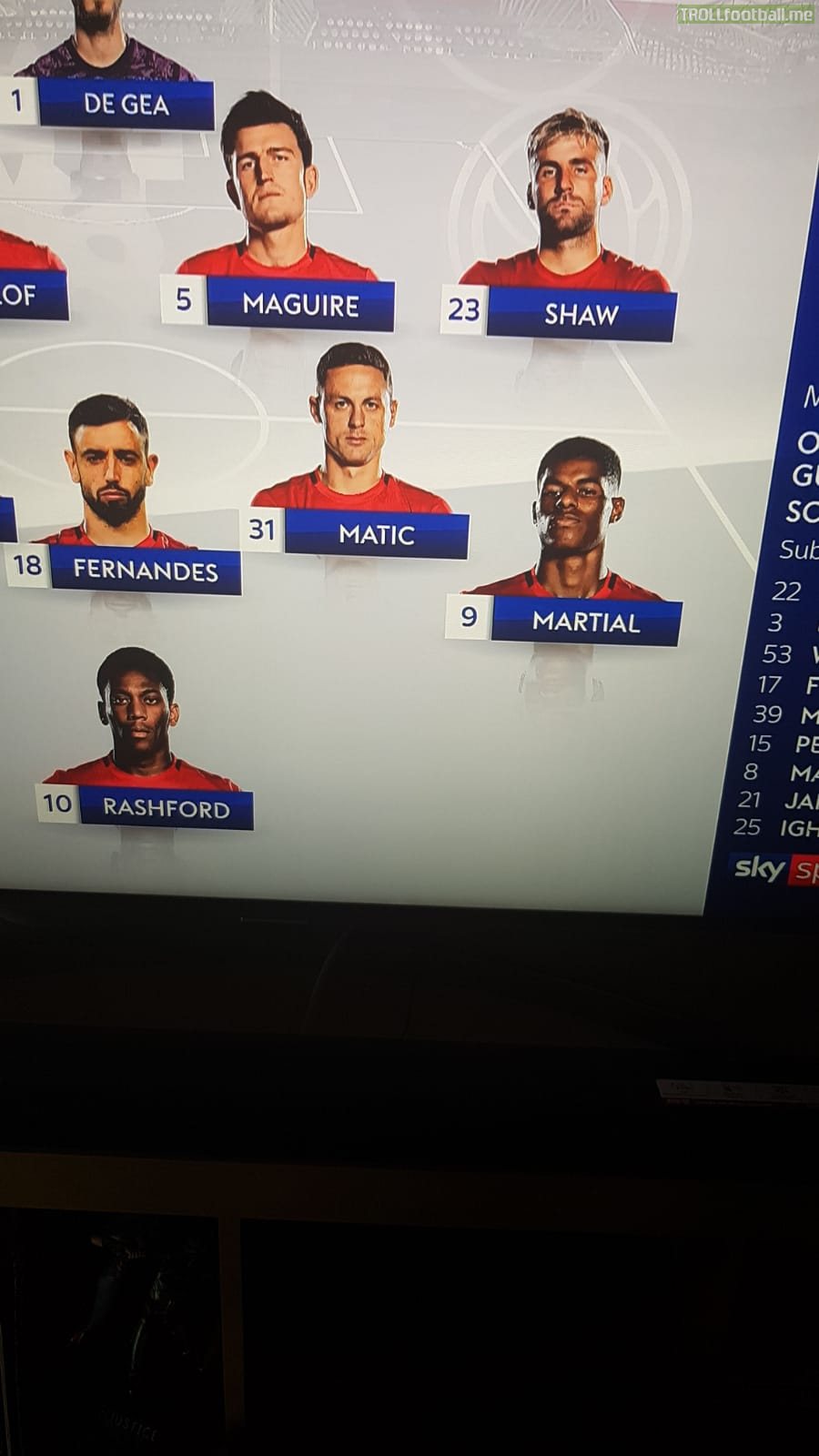 Man United's attackers look a bit different today
