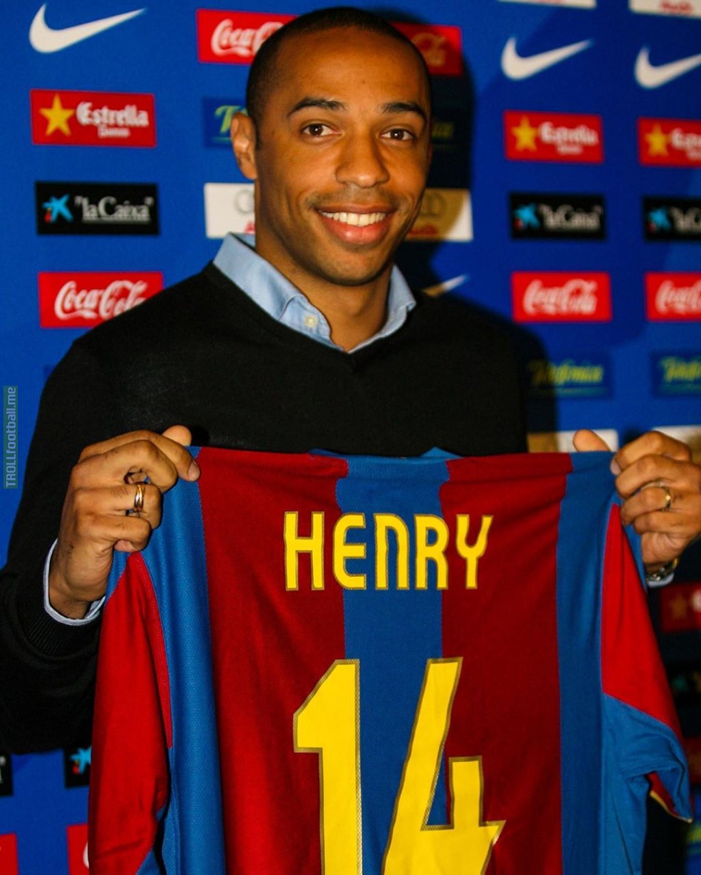 On this day in 2007, Thierry Henry was presented as a Barcelona player.