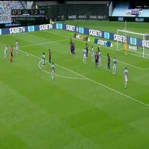 Celta Vigo [2]-2 Barcelona: Iago Aspas free kick goal 88'
