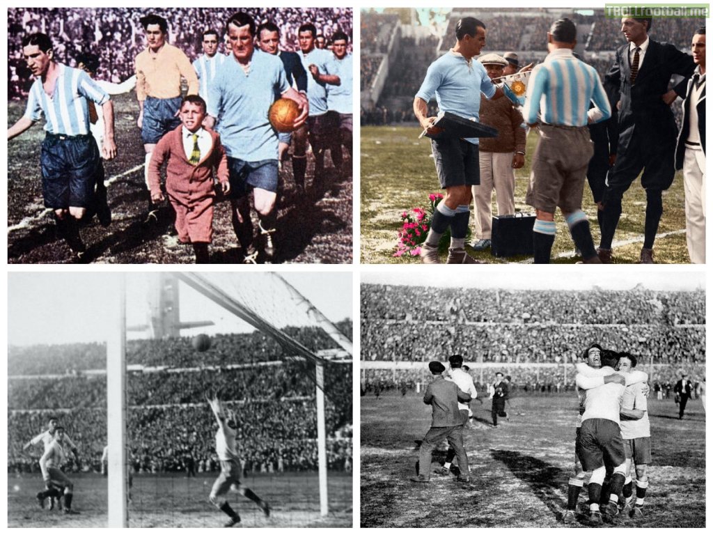 90 years ago in 1930- Uruguay beat Argentina 4-2 in Montevideo to win the inaugural FIFA World Cup