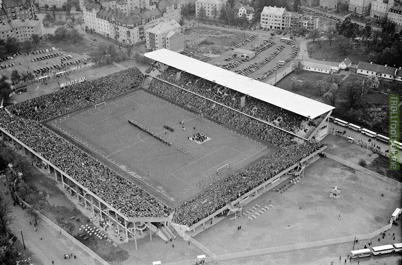 [Throwback Thursday] Råsundastadion, the venue for the 1958 FIFA World Cup final where Brazil defeated Sweden 5-2. Also the venue for the first-ever match I attended - with my father in 2007.