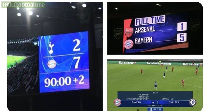 There are three things certain in life:  1. Death 2. Taxes 3. Bayern embarrassing a London club