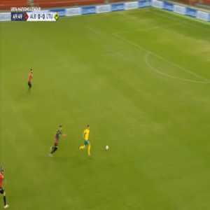 Albania 0-1 Lithuania - Donatas Kazlauskas 50'
