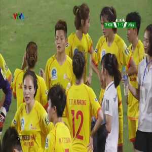 A women team in Vietnam forfeit a game due to conceded a penalty in 89th min, when the score is 1-1. As a result, they automatically lose 0-3