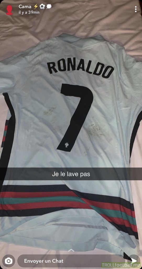 Eduardo Camavinga on getting Cristiano Ronaldo's shirt after France - Portugal: "I'm not washing it."