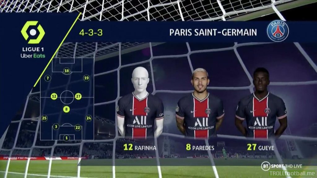 Anyone catch this on the PSG - Nimes game? 😂