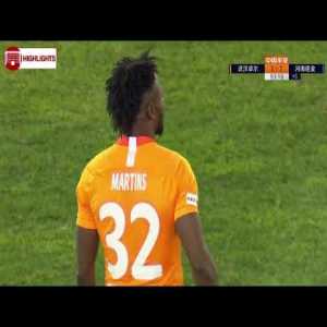 Obafemi Martins Goal 90+3' - Wuhan Zall [1] - 1 Henan Jianye (AGG [1] - 2)