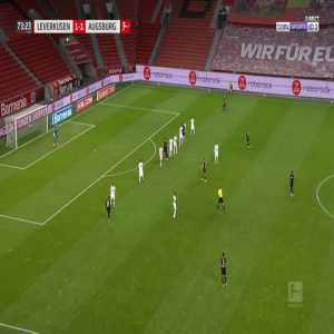 Bayer Leverkusen [2]-1 Augsburg - Lucas Alario 74'