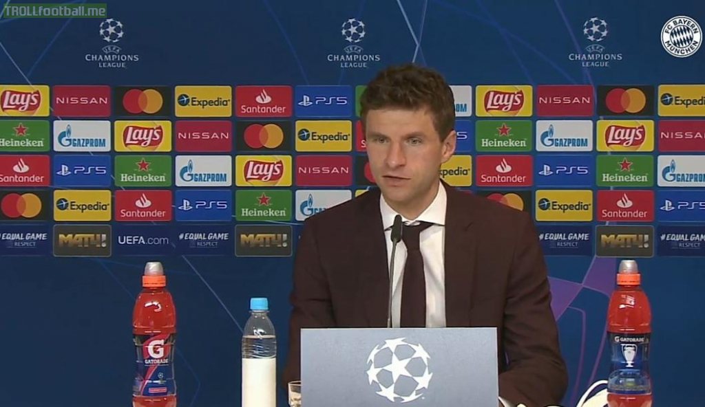 Muller on the tight schedule:"From my point of view the load is similar to previous seasons. It's always been tough. I don't know if there are actually more games this season. This fatigue debate is often used when you cannot otherwise explain the performance on the pitch"