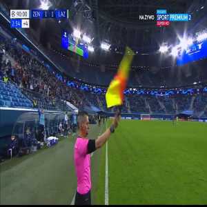 Andrei Mostovoy (Zenit) disallowed offside goal vs. Lazio (90+3')