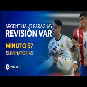 VAR dialogue of Messi's overturned goal vs Paraguay