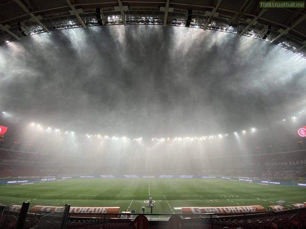Rain before Internacional vs Boca Juniors for Libertadores today