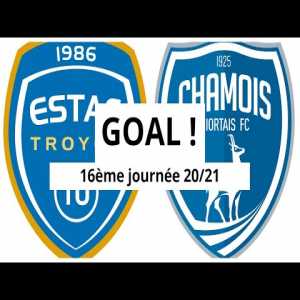 Troyes 1 -0 Chamois Niortais - Suk Hyun Jun 51'
