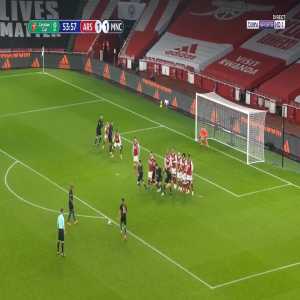 Arsenal 1 - [2] Manchester City - Riyad Mahrez 54' (Free-kick)