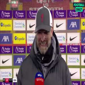 Klopp: "It's an incredible challenge to stay active and lively when you constantly face 10 men, West Brom did that for 90 minutes... They deserved the point tonight, we didn't have enough clear cut chances." | Post-Match Interview