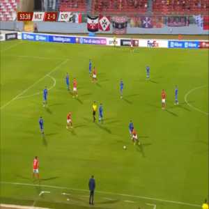 Malta 3-0 Cyprus - Cain Attard 54'