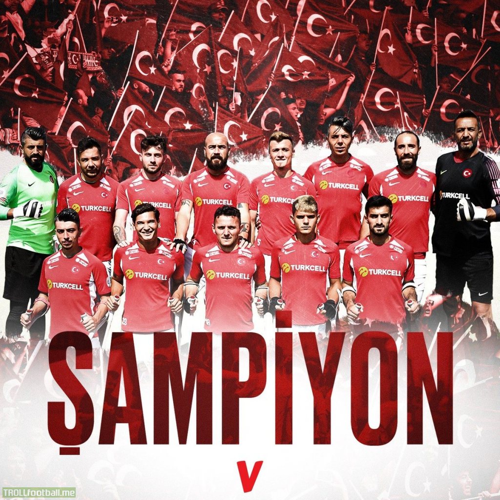 Defeating Spain 6-0 in the final, Turkey became the European Amputee Soccer Champion.