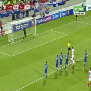 Neofytos Michail (Cyprus) penalty save against Croatia 54'