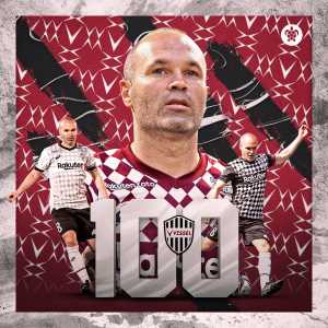 [Andres Iniesta] Andres Iniesta celebrate his 100th appearance for Vissel Kobe with 1 goal & 1 asisst, help Vissel Kobe defeat Yokohama Fc 2-0. Yokohama FC officially relegated to J League 2 after this game, while Kobe is a step closer to play in the AFC Champions League next season