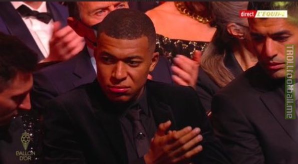 Mbappe completed the most scowls of any Ballon D'or attendee (29). Levels. #GOAT