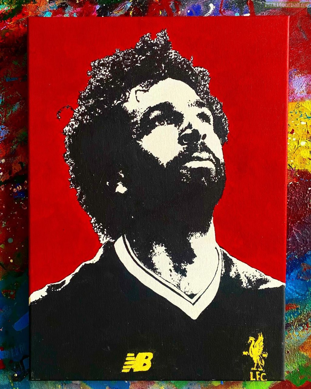 Artist from Ireland. Here's my painting of Mohamed Salah.