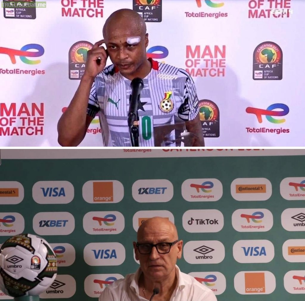 Patrice Neveu, Gabon coach: "Fair play is an English word that we don't have in French, fair play means that the Ghanaian team should stop wasting time, don't come and preach me about fair play, we simply saw an opportunity and took it."