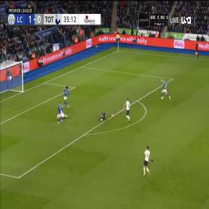 Marc Albrighton goal-line clearance vs Tottenham 36’