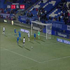 USWNT [2] - 0 Iceland | Catarina Macario 45' (Chip Goal)