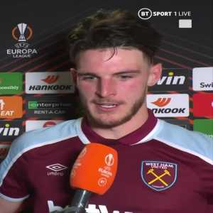 [Declan Rice] “ There were a few incentives tonight, firstly the wink from Dembele as well as their social media admins suggesting they will go through. These things come back to bite you, we stayed quiet and now we’re through “