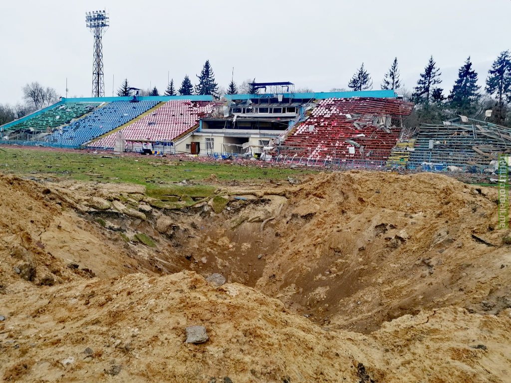 Germany says it will help to rebuild the Chernihiv stadium in Ukraine destroyed by Russians
