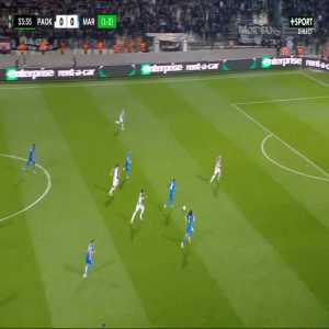 PAOK 0-1 Marseille [1-3 on agg.] - Dimitri Payet 34'