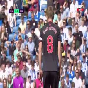 Brighton 2-[1] Southampton - James Ward-Prowse free kick 45+4'