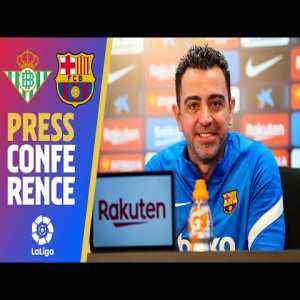 Xavi: "We will have a Guard of Honor for Real Betis for winning the Copa Del Rey. It is about teaching the kids the values of sportsmanship. It is not about humiliation like some of you think. I have held a Guard of Honor for Madrid in the past and I would not have any problem with doing so ever."