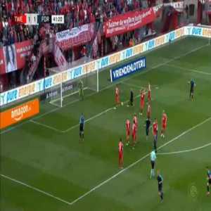 FC Twente 1-[2] Fortuna Sittard - Zian Flemming free-kick 42'