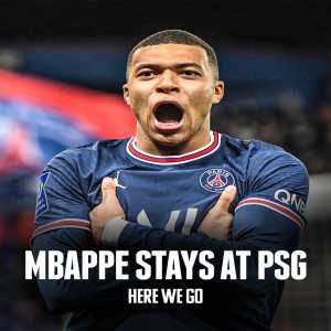 [Fabrizio Romano] Kylian Mbappé will STAY at Paris Saint-Germain. He’s definitely not joining Real Madrid this summer, the final decision has been made and communicated to Florentino Perez. HERE WE GO