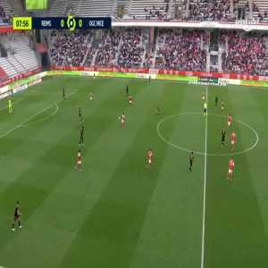 Reims 1-0 Nice - Hugo Ekitike 9'