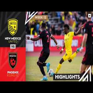 Thanks to 13 quarantined players due to covid protocals. In the USL, New Mexico United just beat their conference rivals Phoenix Rising FC 7-0