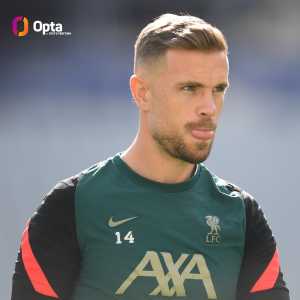 [OptaJoe] Jordan Henderson is set to make his 57th appearance of the season for Liverpool tonight; this would see him end 2021-22 as the player with the most games played for a club within Europe's big five leagues across all competitions. Leader.