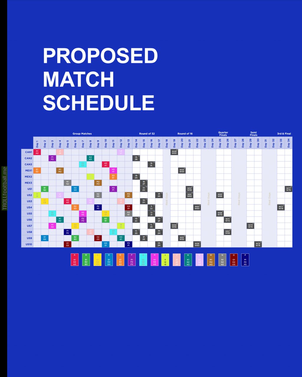 2026 Fifa World Cup Proposed Match Schedule 