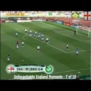 Ronaldinho Free Kick v England - 2002 World Cup. Did Ronaldinho mean it?