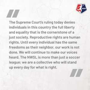 [NWSL] Statement from Commissioner Berman and the National Women’s Soccer League
