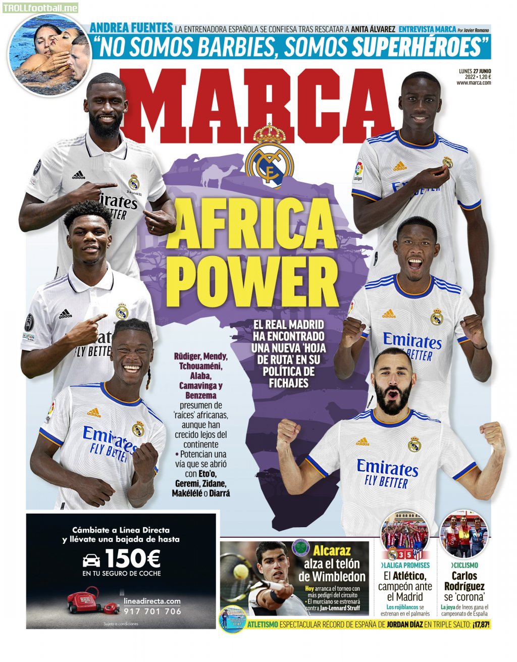 [Marca] Marca's cover: "Africa Power"