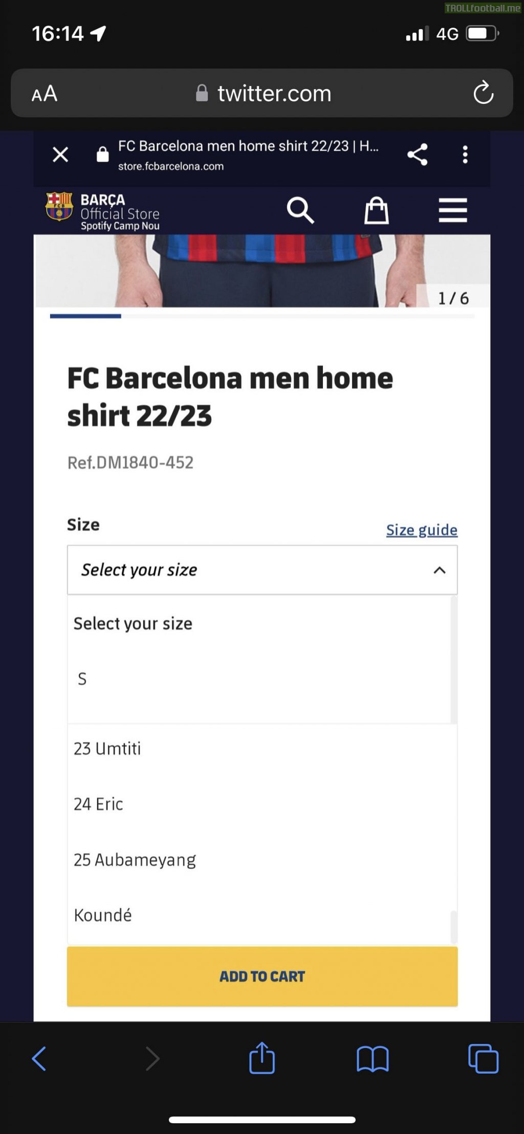 FC Barcelona accidentally leaked Kounde in the Barca store
