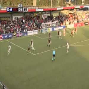 Crusaders 0-1 FC Basel [0-3 on agg.] - Liam Millar 36'