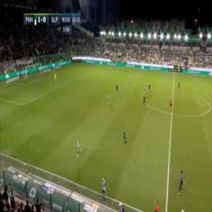 Panathinaikos 1-[1] Slavia Praha [1-3 on agg.] - Vaclav Jurecka 90'+4'