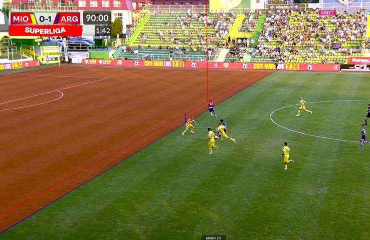 VAR image in the Romanian First League