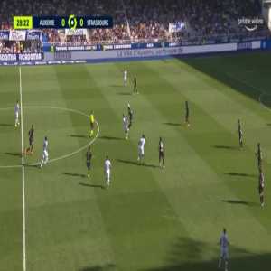 Auxerre 1-0 Strasbourg - Gaetan Perrin 29'