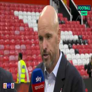 Ten Hag: "First 10 minutes we were good, the disallowed goal took away some composure. That is not necessary, we have to keep going. When we learn that, it will be better... Pressing routines maybe not always good but they fought and recovered." | Post-Match Interview